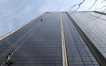 Los vidrios de los edificios
