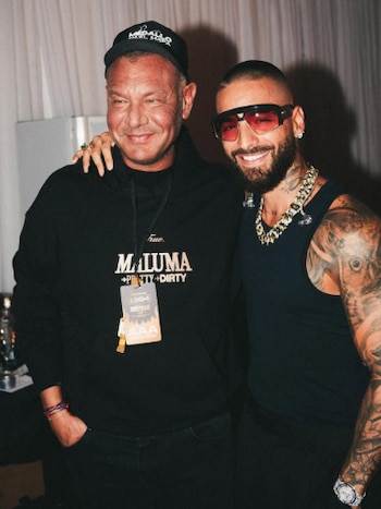 Maluma junto a Walter Kolm