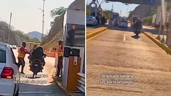 Pareja de motociclistas se hace