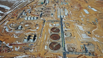 Una imagen aérea del proyecto