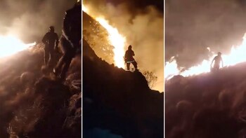 Un incendio en Tafí del