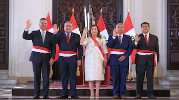La presidenta Dina Boluarte tomó