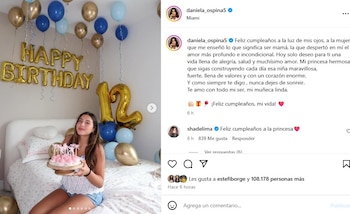 Daniela Ospina publicó imágenes de