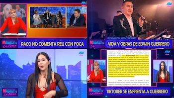 Magaly molesta con Paco Bazán,