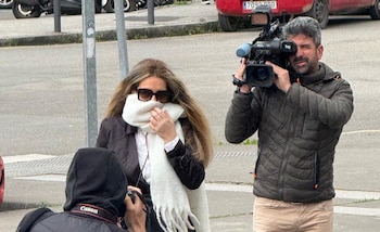 Claudia Montes llegando a los